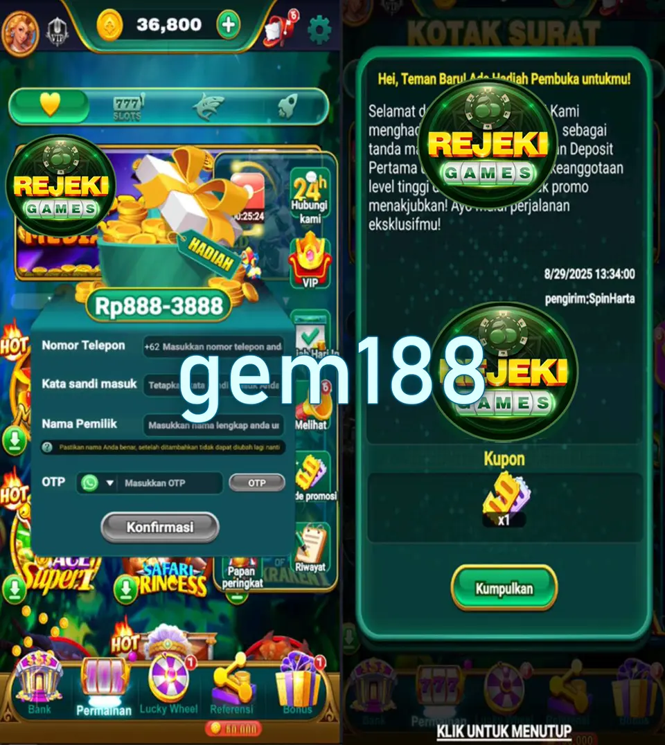 gem188 Tangkapan Layar - APK Resmi